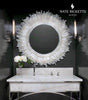 Selenite Starburst Mirror