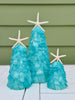 Teal Sea Glass Tree with Seastar