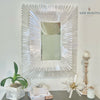 Rectangular Selenite Starburst Mirror