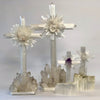 Selenite and Quartz Crystal Standing Cross - Home Decoration - Nate Ricketts 2022
