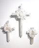Selenite and Quartz Crystal Wall Cross - Nate Ricketts Design