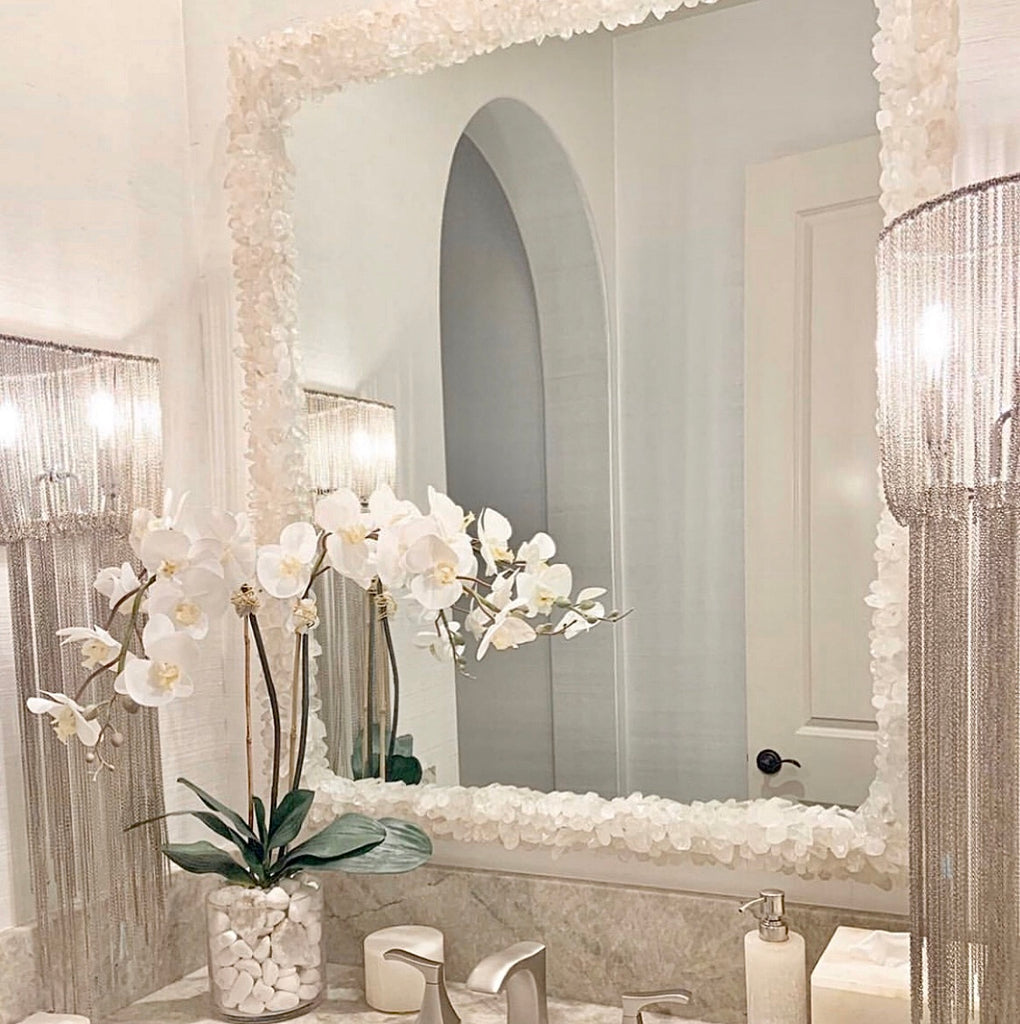 Quartz Point Crystal Vanity Mirror | Nate Ricketts Design