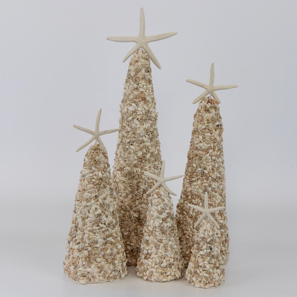 Tiny White Seashells Tree with Seastar | Nate Ricketts Design