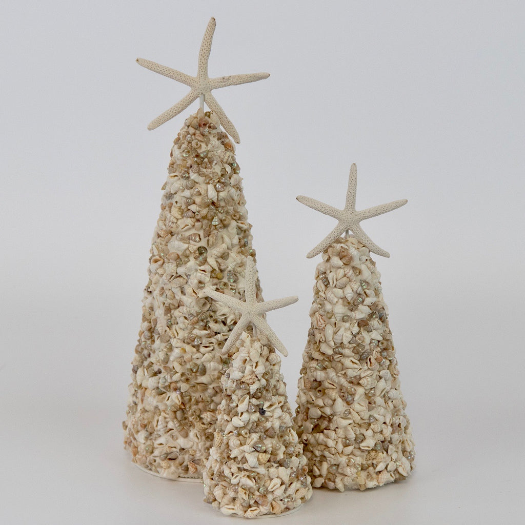 Tiny White Seashells Tree with Seastar | Nate Ricketts Design