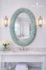 Blue Limpet Seashell Framed Mirror