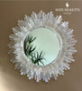 Selenite Crystal Starburst Mirror