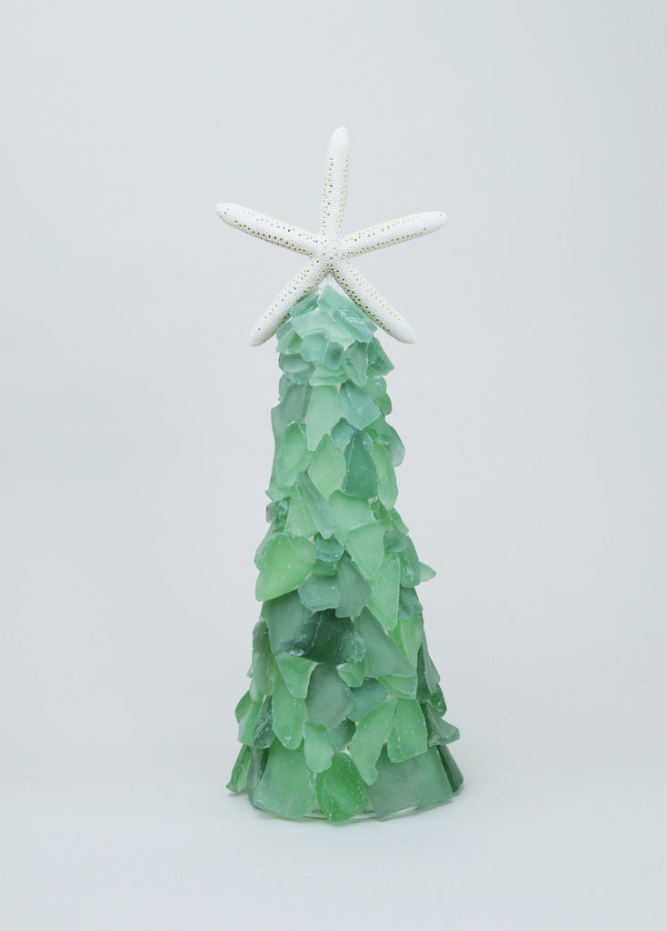 Green Sea Glass Tree with Seastar - Decoration for Home Web Store 2022