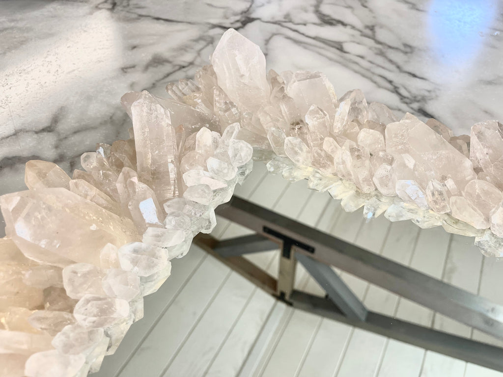 Quartz Point Crystal Vanity Mirror | Nate Ricketts Design